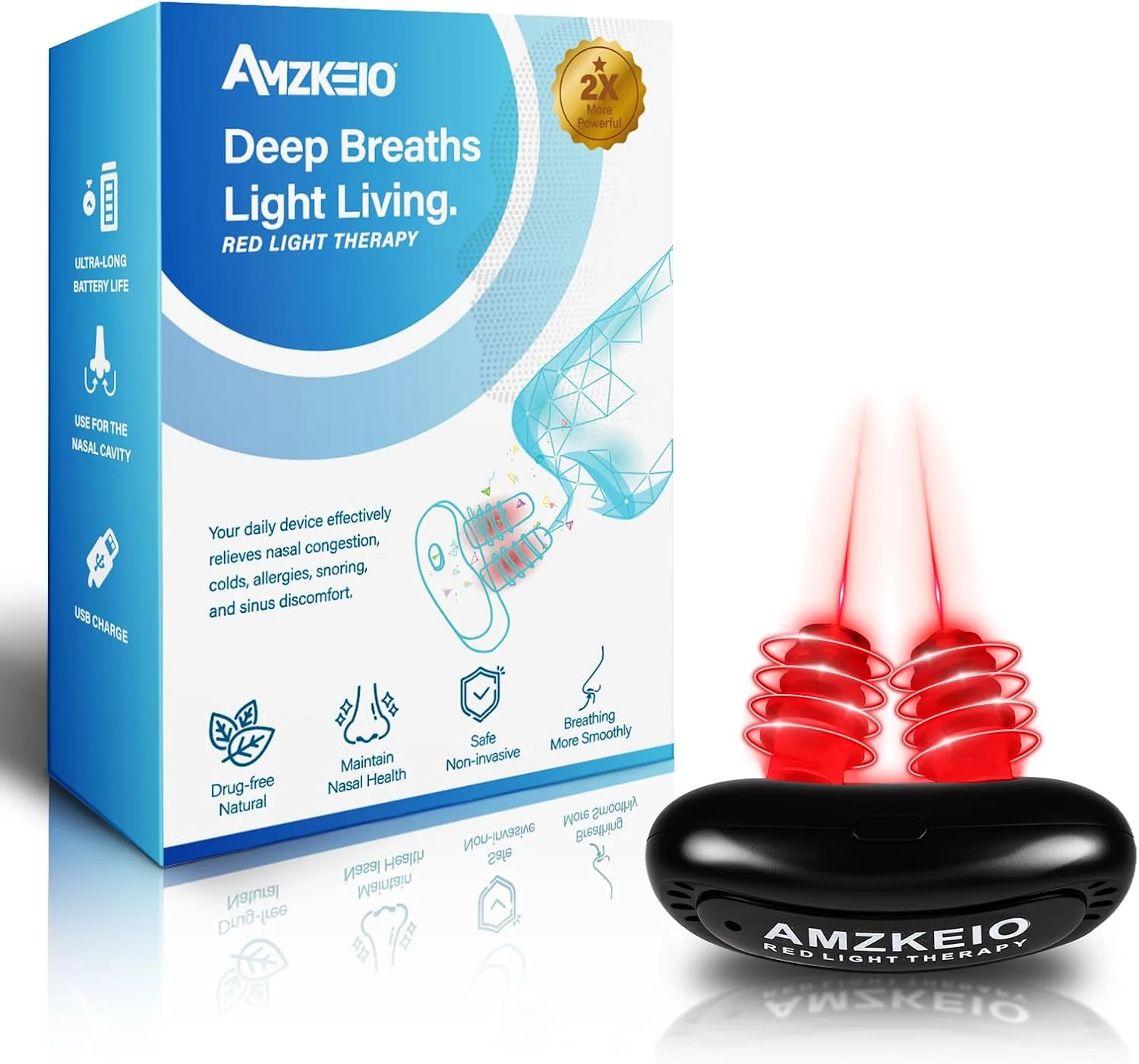 214a00c74964195141db187a12d978f9.png Red Light Nose Comfort Device, USB Rechargeable - Image 1