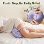 Cooling Memory Foam Knee Pillow for Side Sleepers with Strap - photo 7