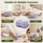 Cooling Memory Foam Knee Pillow for Side Sleepers with Strap - photo 9