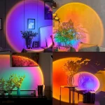 Golden Hour Sunset Lamp, 16 Colors with Remote