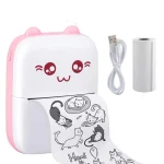 Mini Pocket Printer for Photos & Stickers, Inkless