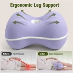 Cooling Memory Foam Knee Pillow for Side Sleepers with Strap - photo 2