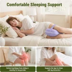 Cooling Memory Foam Knee Pillow for Side Sleepers with Strap - photo 3