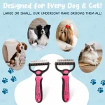 2-in-1 Deshedding & Dematting Brush for Dogs and Cats - photo 8