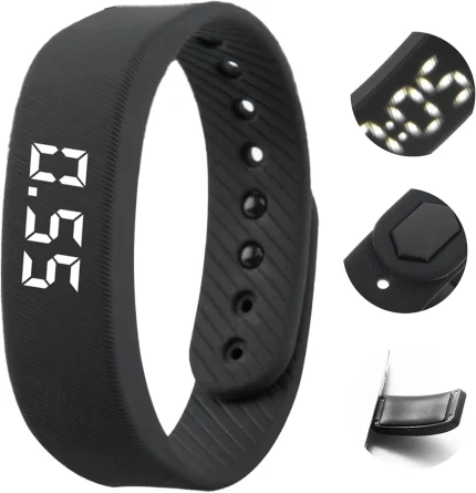 Silent Vibrating Alarm Wristband for Heavy Sleepers, 40-Day Battery