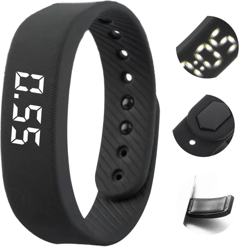 Silent Vibrating Alarm Wristband for Heavy Sleepers, 40-Day Battery