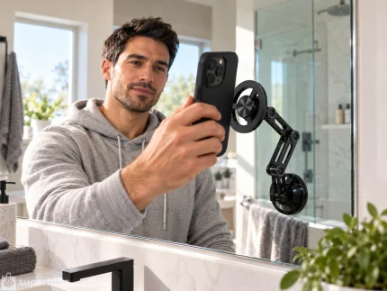 360° Magnetic Phone Mount for Car & Desk - photo 2