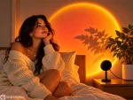 Golden Hour Sunset Lamp, 16 Colors with Remote