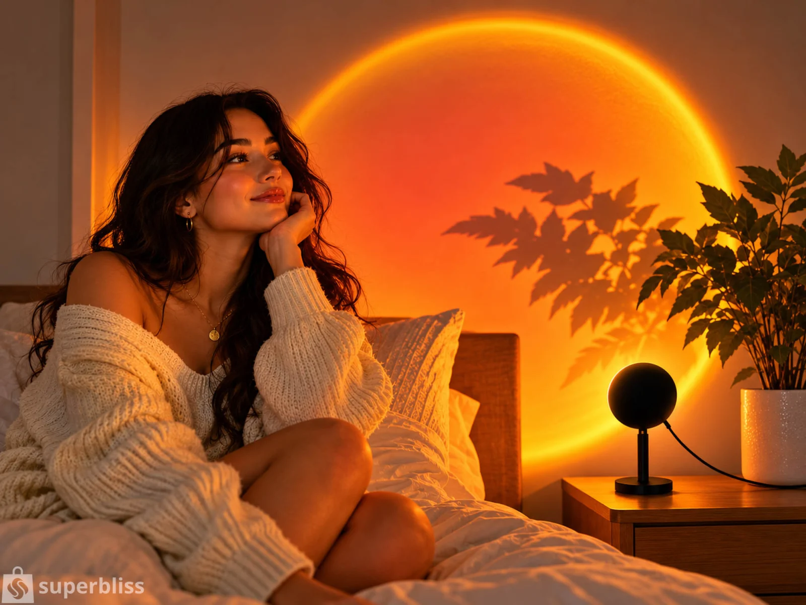 superbliss, Golden Hour Sunset Lamp, 16 Colors with Remote-1 Golden Hour Sunset Lamp, 16 Colors with Remote