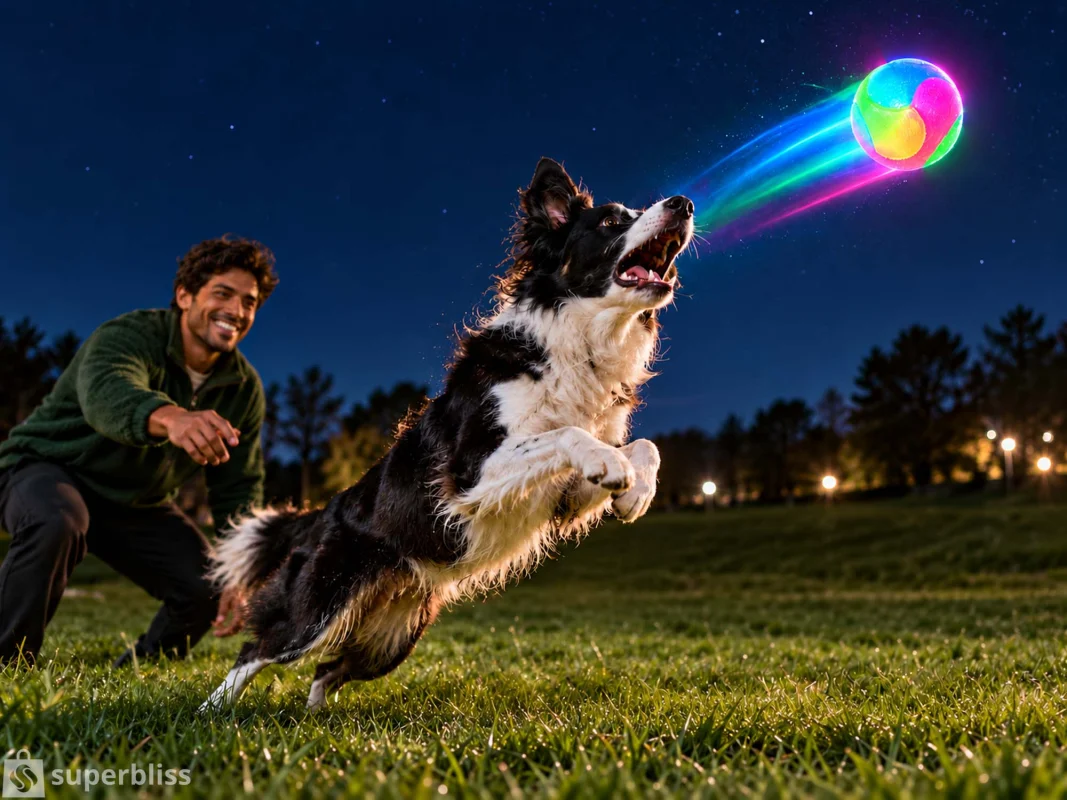 Light Up Dog Balls, Bounce Activated (2 Pack)